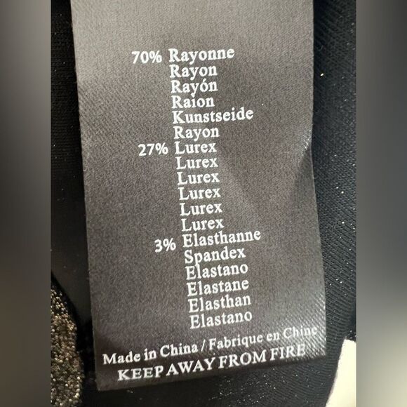 NYE Esqualo Gold / Black Button down Black with metallic gold Size XS Women NWT - Picture 14 of 16